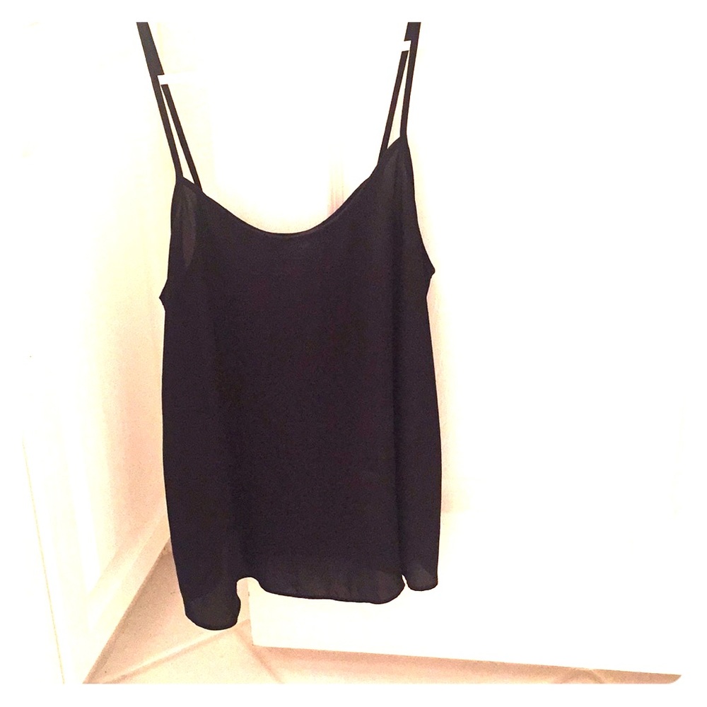 Black sheer tank top